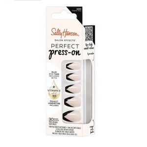 Sally Hansen Salon Effects Perfect Press-On Nails French Twist Black Tips